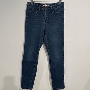 Athleta Size 10 Dark Wash Skinny Jeans Stretch Blue Denim Pants